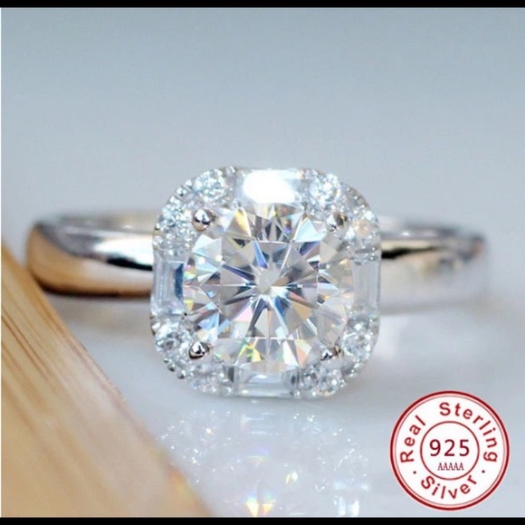 Jewelry - 5A CZ Zircon Stone 925 Sterling Silver Wedding